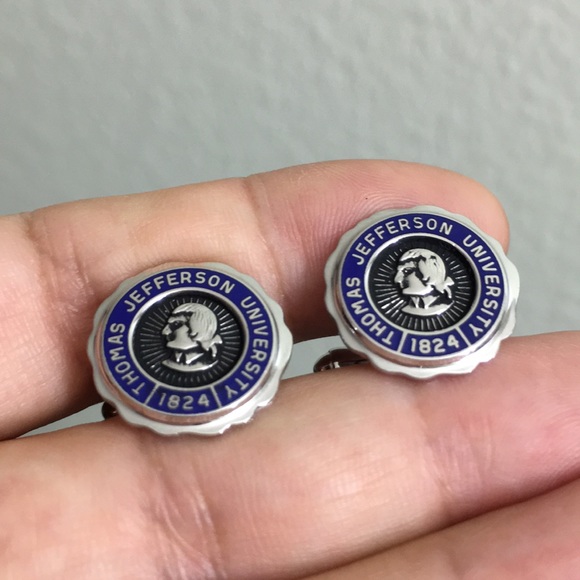 🖤NEW Thomas Jefferson University cufflinks - Picture 2 of 7
